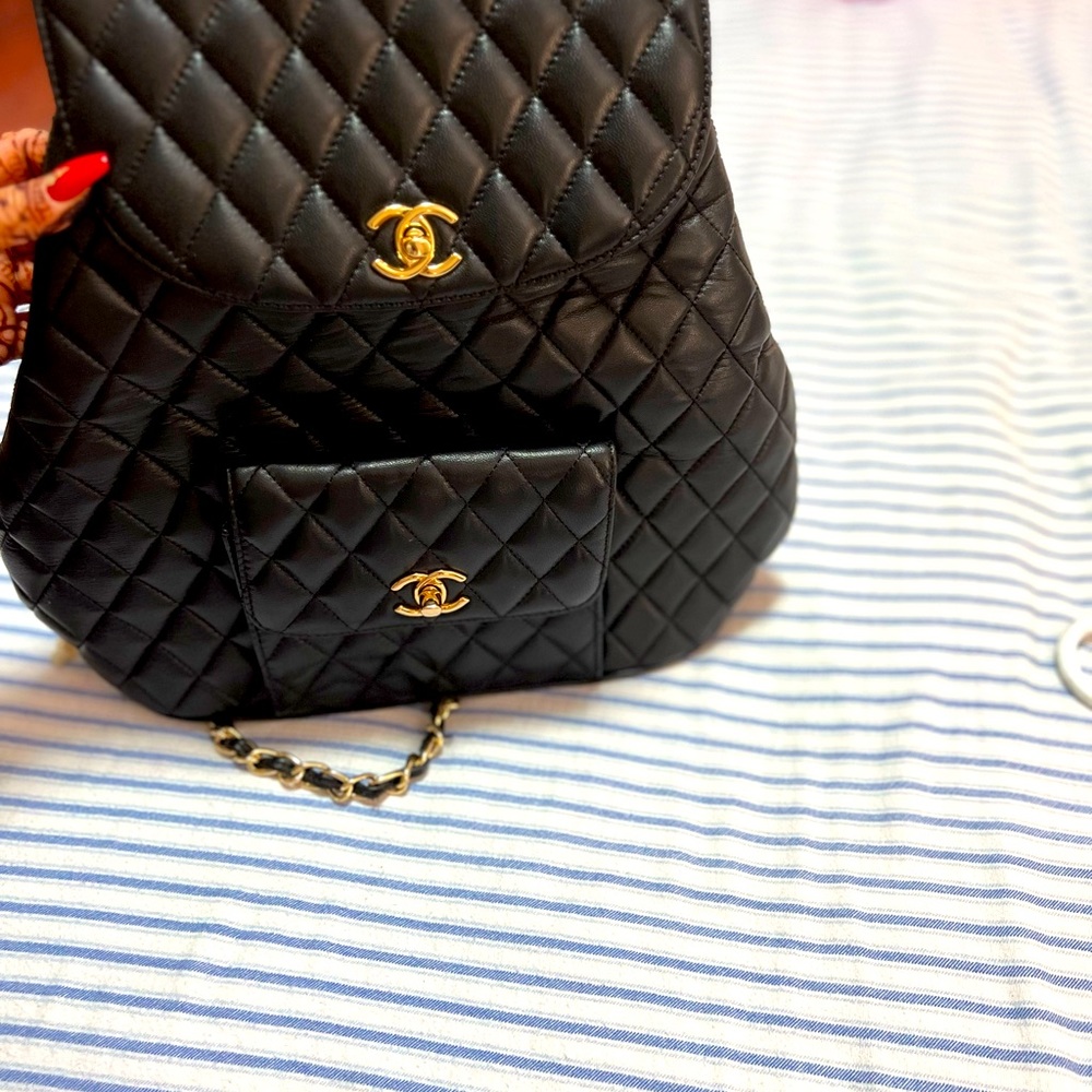 Gorgeous Chanel lamb leather backpack